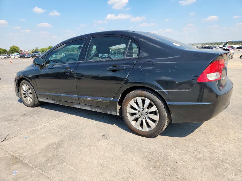 2HGFA16889H542595 - 2009 HONDA CIVIC EX BLACK photo 2