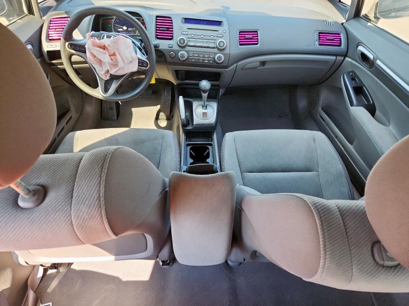 2HGFA16889H542595 - 2009 HONDA CIVIC EX BLACK photo 8