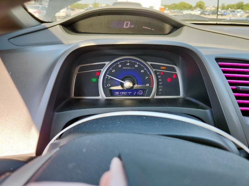 2HGFA16889H542595 - 2009 HONDA CIVIC EX BLACK photo 9