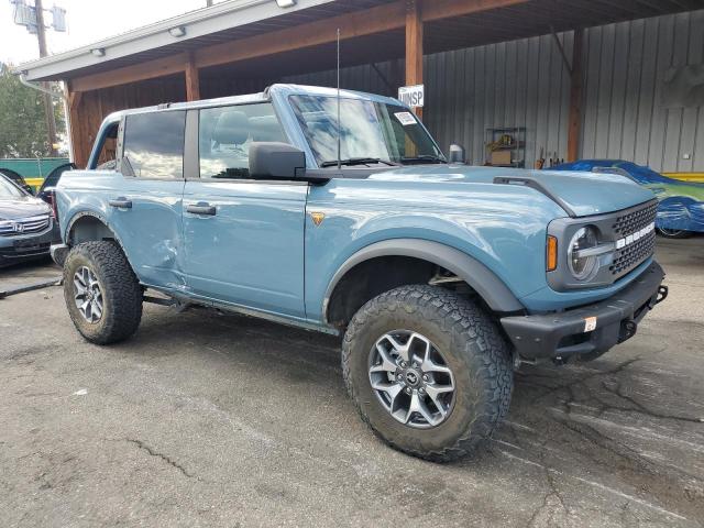 1FMEE5DH0MLA77116 - 2021 FORD BRONCO BASE BLUE photo 4