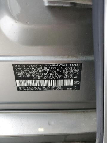 JTHCE1BL4FA002184 - 2015 LEXUS GS 350 银色 照片 12