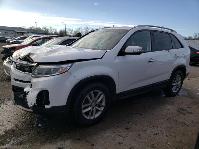 5XYKT4A63FG658649 - 2015 KIA SORENTO LX WHITE photo 1