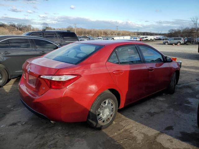 2T1BURHE0GC615388 - 2016 TOYOTA COROLLA L RED photo 3