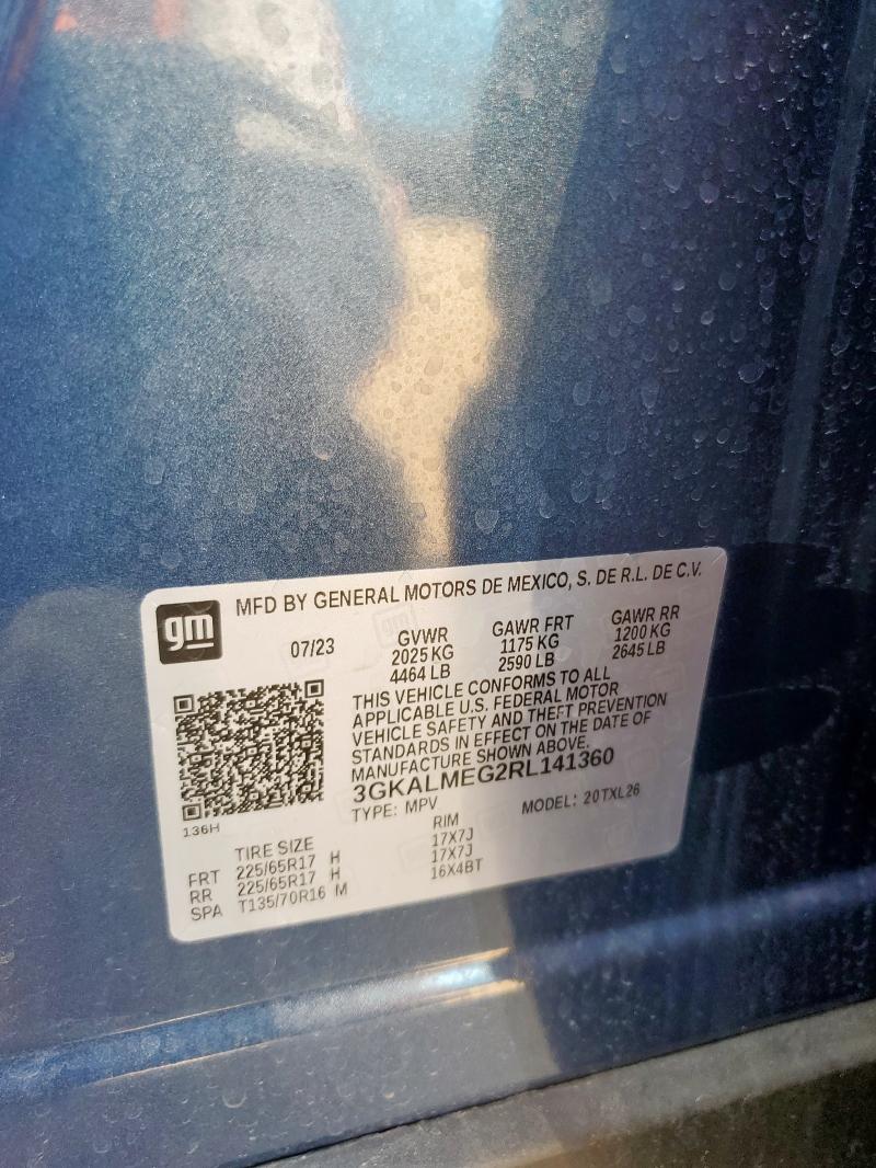 3GKALMEG2RL141360 - 2024 GMC TERRAIN SLE Көк фото 13