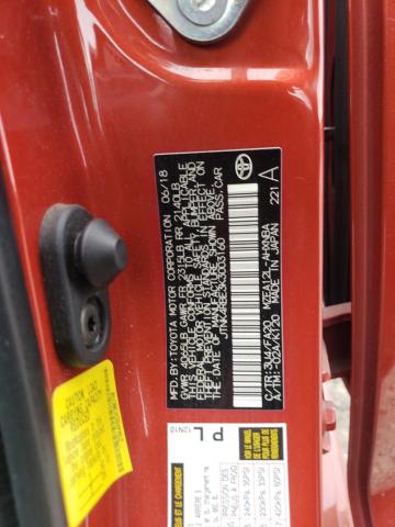 JTNK4RBE3K3003160 - 2019 TOYOTA COROLLA SE ORANGE photo 12