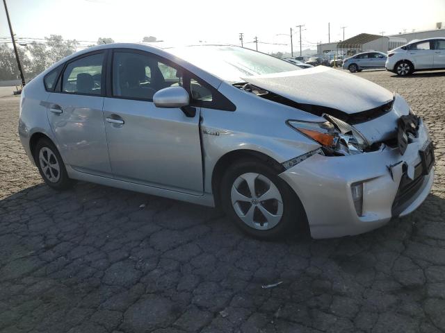 JTDKN3DU2F0451660 - 2015 TOYOTA PRIUS SILVER photo 4