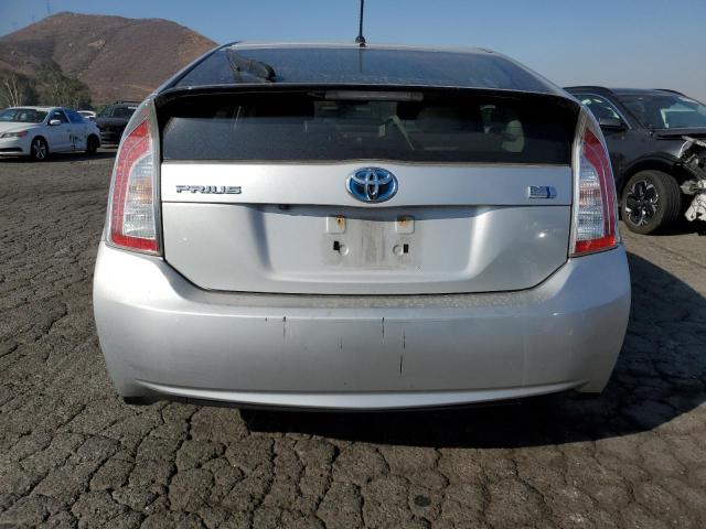 JTDKN3DU2F0451660 - 2015 TOYOTA PRIUS SILVER photo 6
