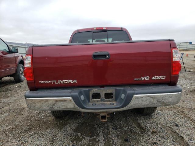 5TBBT44105S466390 - 2005 TOYOTA TUNDRA ACCESS CAB SR5 MAROON photo 6