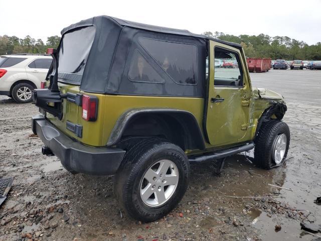 1J4FA24127L108922 - 2007 JEEP WRANGLER X GREEN photo 3