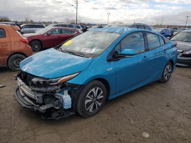 JTDKARFP7J3092383 - 2018 TOYOTA PRIUS PRIM ლურჯი ფოტო 1