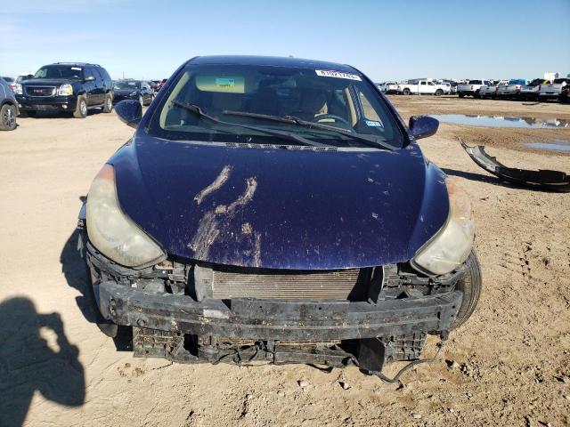 5NPDH4AEXDH428887 - 2013 HYUNDAI ELANTRA GLS BLUE photo 5