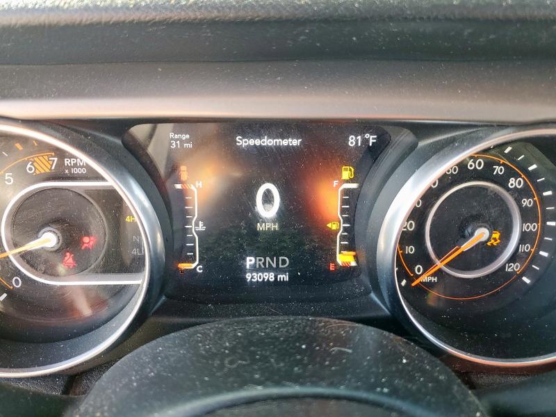 1C4HJXDN5LW159466 - 2020 JEEP WRANGLER UNLIMITED SPORT შავი ფოტო 9