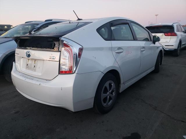 JTDKN3DUXD5655915 - 2013 TOYOTA PRIUS WHITE photo 3