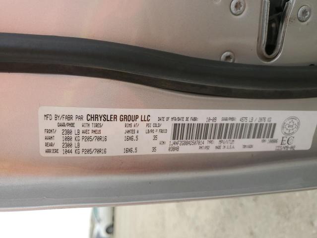 1J4NF2GB8AD507014 - 2010 JEEP PATRIOT SPORT 银色 照片 13