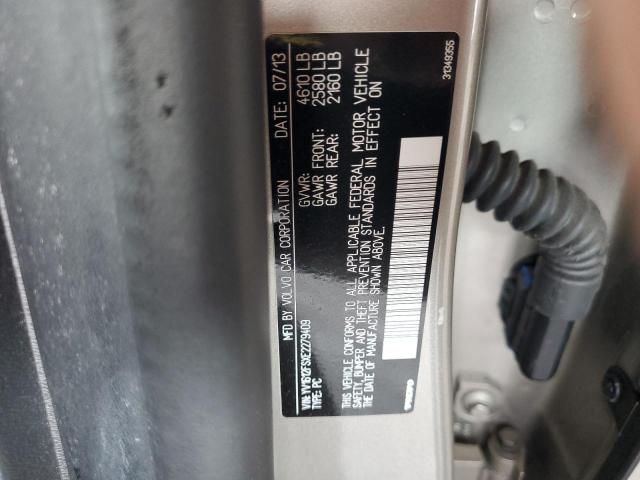 YV1612FSXE2279409 - 2014 VOLVO S60 T5 SILVER photo 12