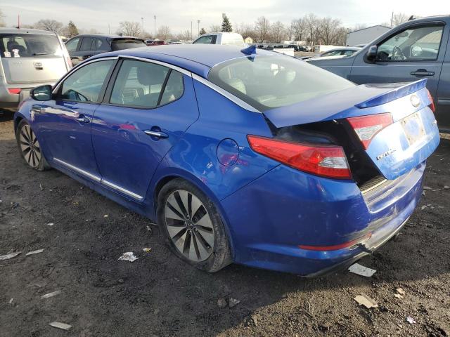 5XXGR4A60DG091421 - 2013 KIA OPTIMA SX BLUE photo 2