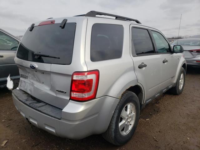 1FMCU93198KA68965 - 2008 FORD ESCAPE XLT SILVER photo 3