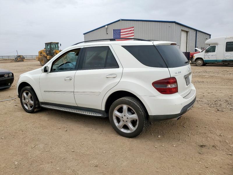 4JGBB86E48A366484 - 2008 MERCEDES-BENZ ML 350 WHITE photo 2