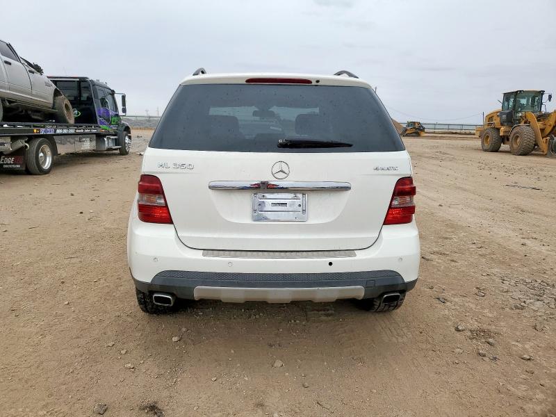4JGBB86E48A366484 - 2008 MERCEDES-BENZ ML 350 WHITE photo 6