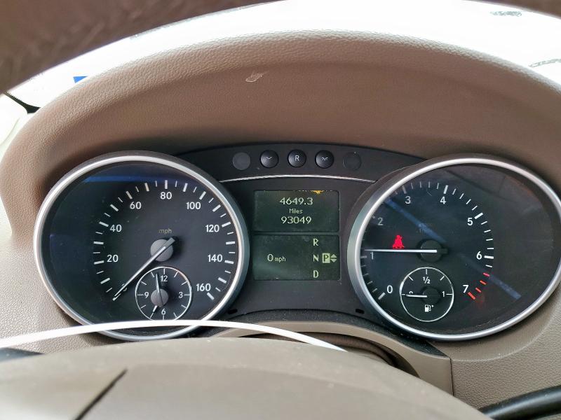 4JGBB86E48A366484 - 2008 MERCEDES-BENZ ML 350 WHITE photo 9