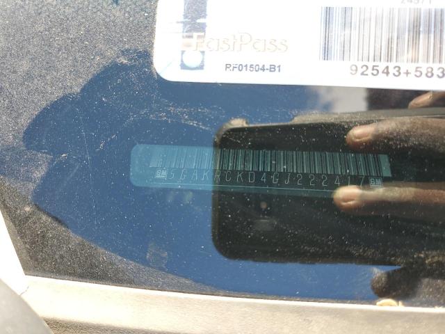 5GAKRCKD4GJ222417 - 2016 BUICK ENCLAVE Bordo foto 13