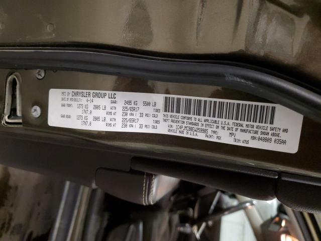 1C4PJMCB8EW259985 - 2014 JEEP CHEROKEE LATITUDE GREEN photo 13