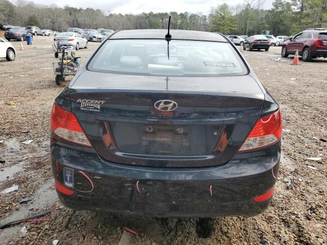 KMHCT4AE6EU758393 - 2014 HYUNDAI ACCENT GLS BLACK photo 6