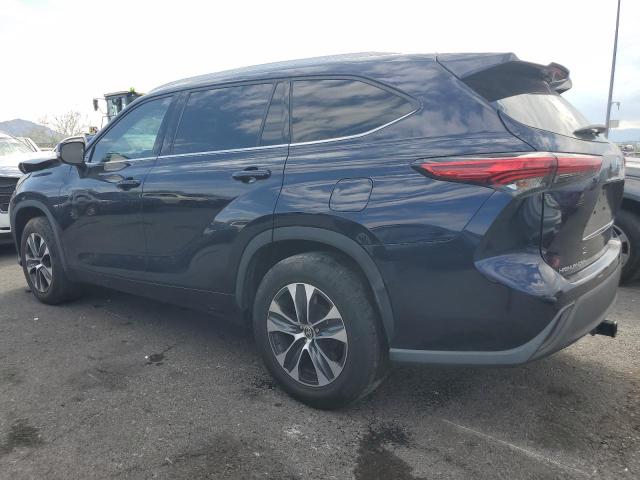 5TDHZRAH4LS001512 - 2020 TOYOTA HIGHLANDER XLE BLUE photo 2