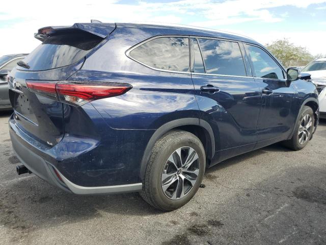 5TDHZRAH4LS001512 - 2020 TOYOTA HIGHLANDER XLE BLUE photo 3