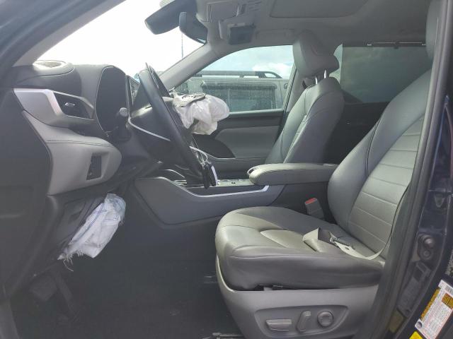 5TDHZRAH4LS001512 - 2020 TOYOTA HIGHLANDER XLE BLUE photo 7