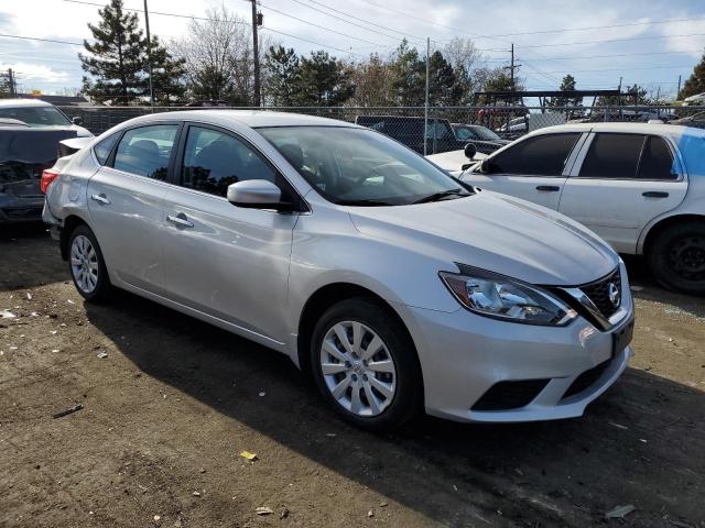 3N1AB7AP5KY367586 - 2019 NISSAN SENTRA S SILVER photo 4