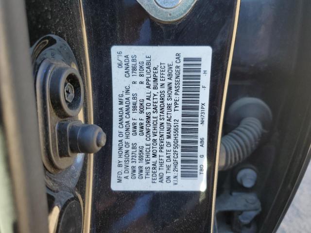 2HGFC2F50GH556512 - 2016 HONDA CIVIC LX 黑色 照片 13