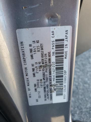 JM1BL1M8XC1621203 - 2012 MAZDA 3 I 银色 照片 13