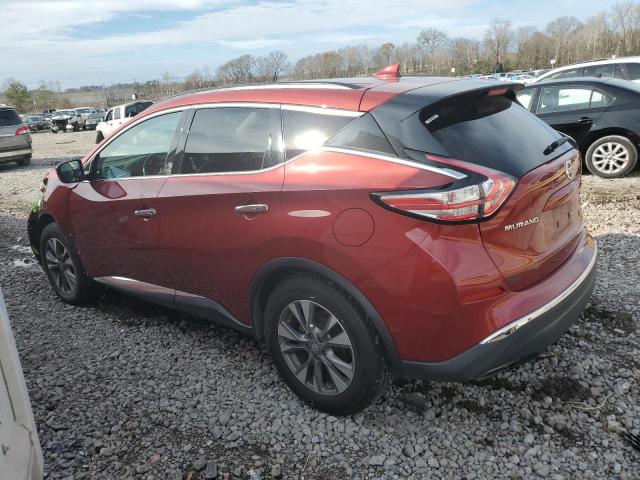 5N1AZ2MG7HN110647 - 2017 NISSAN MURANO S RED photo 2