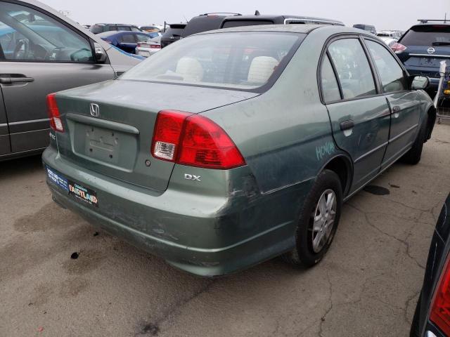 2HGES15154H582901 - 2004 HONDA CIVIC DX GREEN photo 3