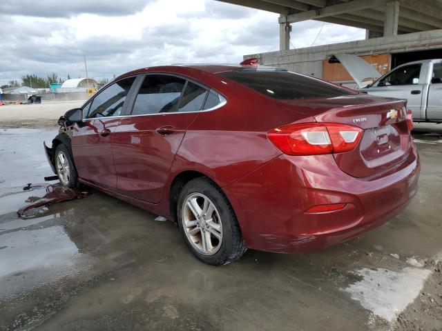 1G1BE5SM0G7241669 - 2016 CHEVROLET CRUZE LT BURGUNDY photo 2