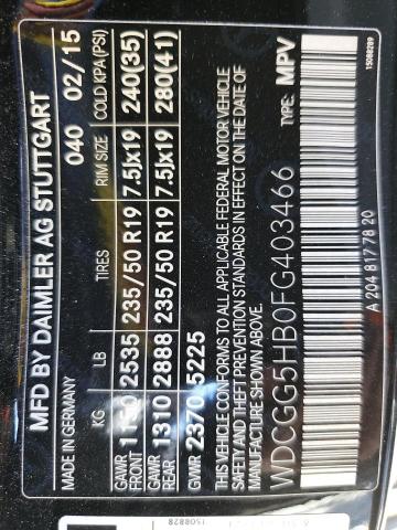 WDCGG5HB0FG403466 - 2015 MERCEDES-BENZ GLK 350 黑色 照片 14