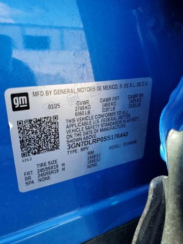 3GN7DLRP0SS176442 - 2025 CHEVROLET EQUINOX LT 蓝色 照片 14