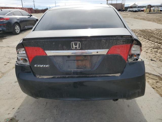 2HGFA15689H524615 - 2009 HONDA CIVIC LX-S BLACK photo 6