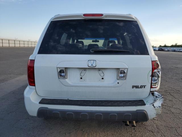 2HKYF18644H614414 - 2004 HONDA PILOT EXL WHITE photo 6
