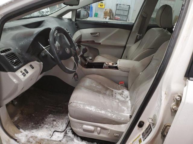 4T3BK3BB6AU030653 - 2010 TOYOTA VENZA WHITE photo 7