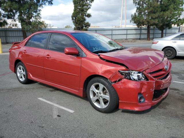 5YFBU4EE6BP002353 - 2011 TOYOTA COROLLA BASE برغندي صورة 4