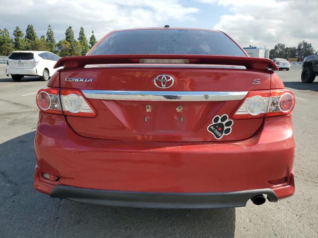 5YFBU4EE6BP002353 - 2011 TOYOTA COROLLA BASE برغندي صورة 6