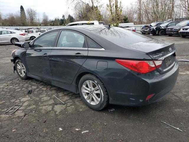 5NPEB4ACXEH906831 - 2014 HYUNDAI SONATA GLS BLACK photo 2