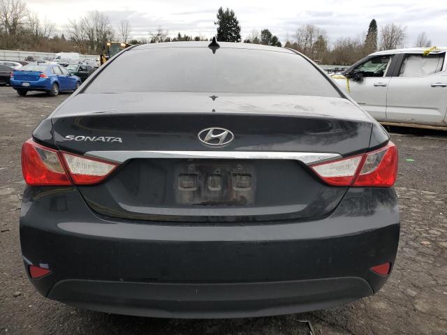 5NPEB4ACXEH906831 - 2014 HYUNDAI SONATA GLS BLACK photo 6