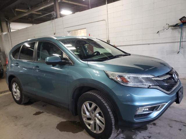 5J6RM4H72FL073764 - 2015 HONDA CR-V EXL GREEN photo 4