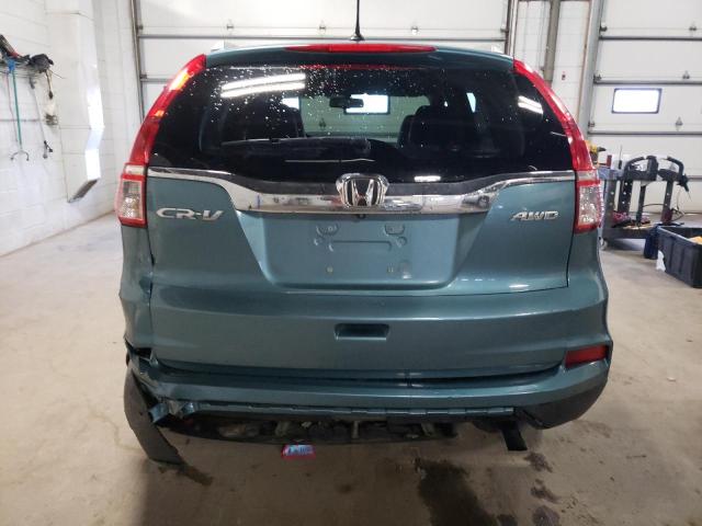 5J6RM4H72FL073764 - 2015 HONDA CR-V EXL GREEN photo 6