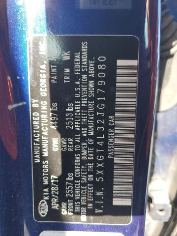 5XXGT4L32JG179080 - 2018 KIA OPTIMA LX Կապույտ լուսանկար 12