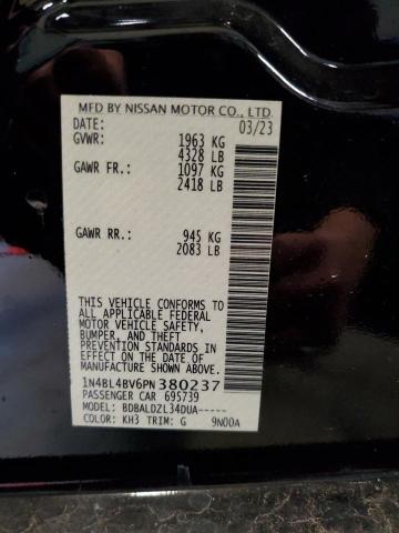 1N4BL4BV6PN380237 - 2023 NISSAN ALTIMA S BLACK photo 12