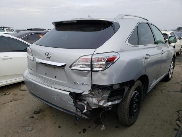 2T2BK1BA9AC049263 - 2010 LEXUS RX 350 SILVER photo 3